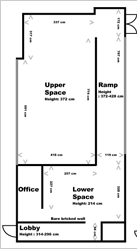 CHELSEA space interior plan with measurements