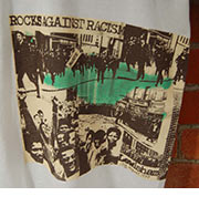 Rocks Against Racism T Shirt detail